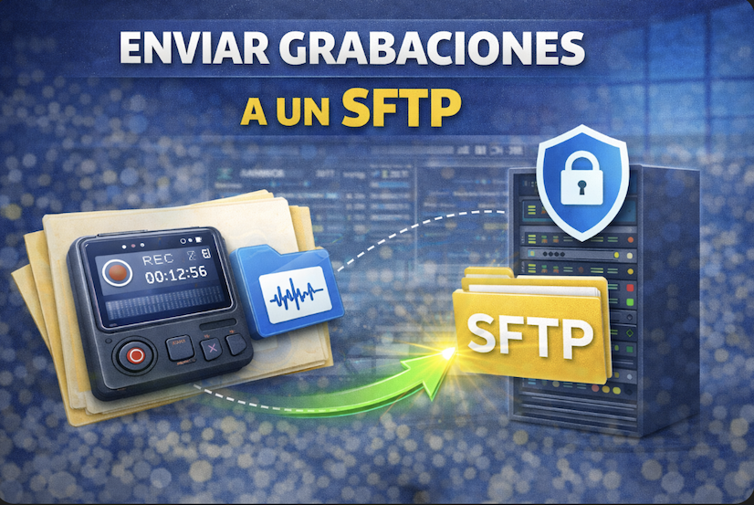 Enviar grabaciones a un SFTP